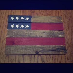 Barnwood Flag Decor